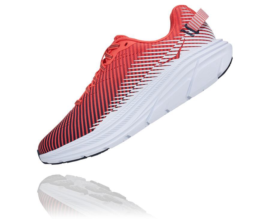 Hoka One One Rincon 2 Löparskor Dam - Röda/Vita - KMQSD-3607